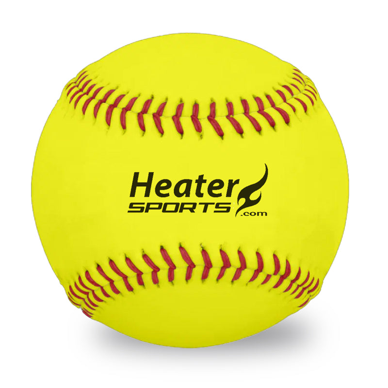Heater Sports Leather 12 Inch Pitching Machine Softballs