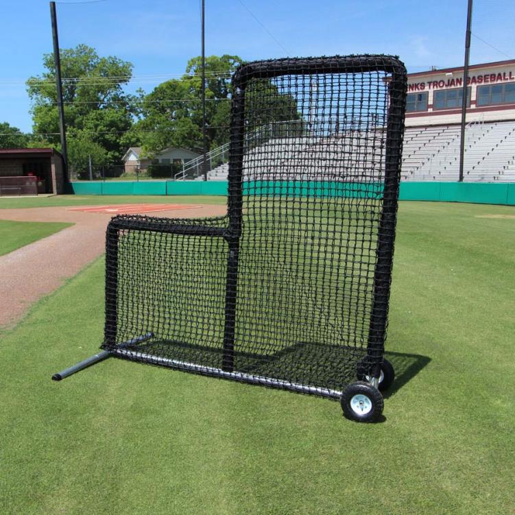 Cimarron Sports 7' x 7' #84 L-Net and Premier Frame with Wheels and Padding