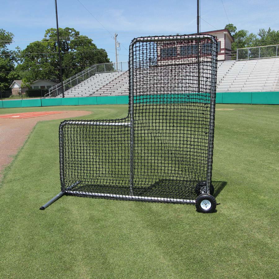 Cimarron Sports 7' x 7' #84 L-Net and Premier Frame with Wheels and Padding