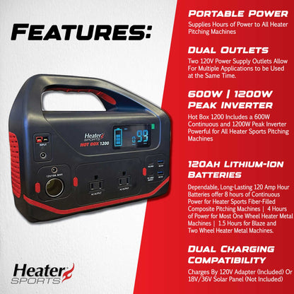 Heater Sports Hot Box 1200 Portable Power Station