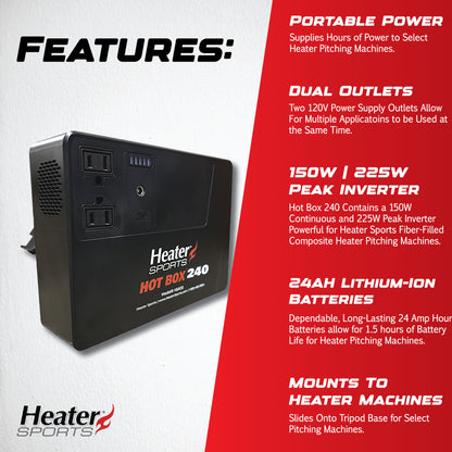 Heater Sports Hot Box 240 Portable Power Station