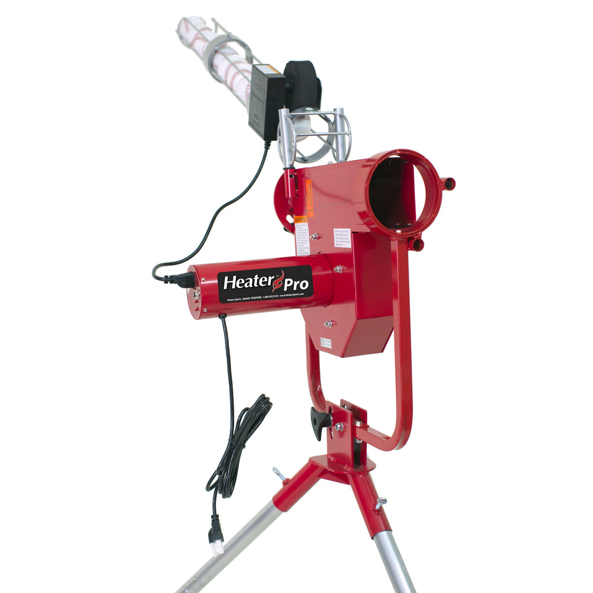 Heater Pro Fastball & Curveball Pitching Machine With Auto Ball Feeder