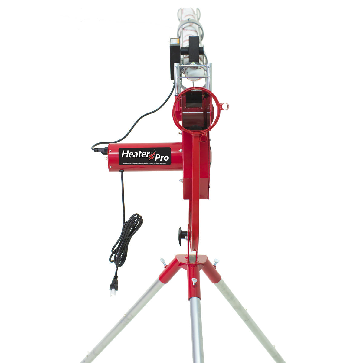 Heater Pro Fastball & Curveball Pitching Machine With Auto Ball Feeder