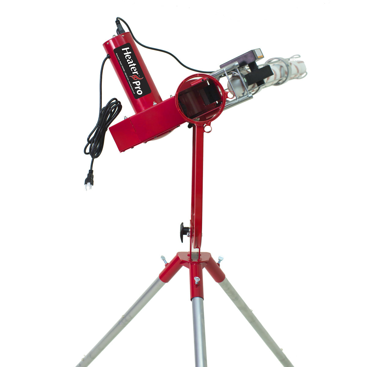 Heater Pro Fastball & Curveball Pitching Machine With Auto Ball Feeder