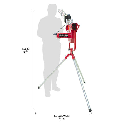 Heater Pro Fastball & Curveball Pitching Machine With Auto Ball Feeder